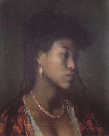 Leopold Carl Muller Portrait d'une Nubienne (mk32) France oil painting art